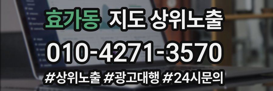 효가동 지도 상위 노출