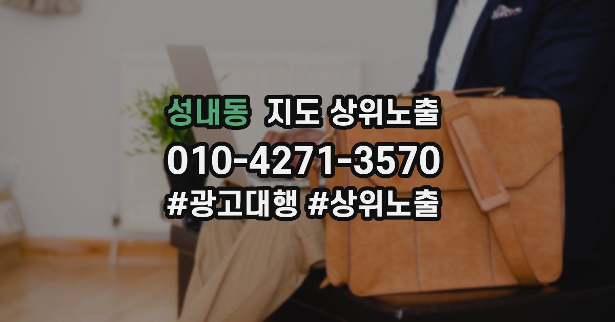 성내동 지도 상위 노출