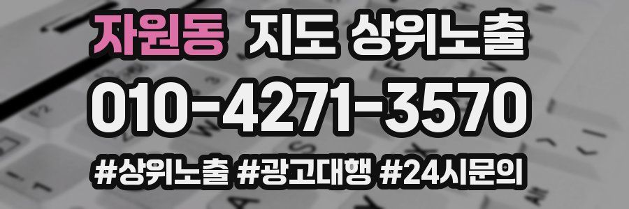 자원동 지도 상위 노출