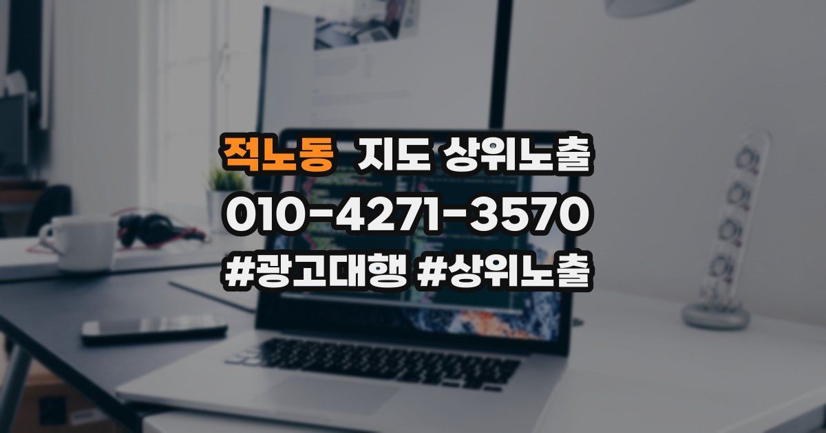 적노동 지도 상위 노출