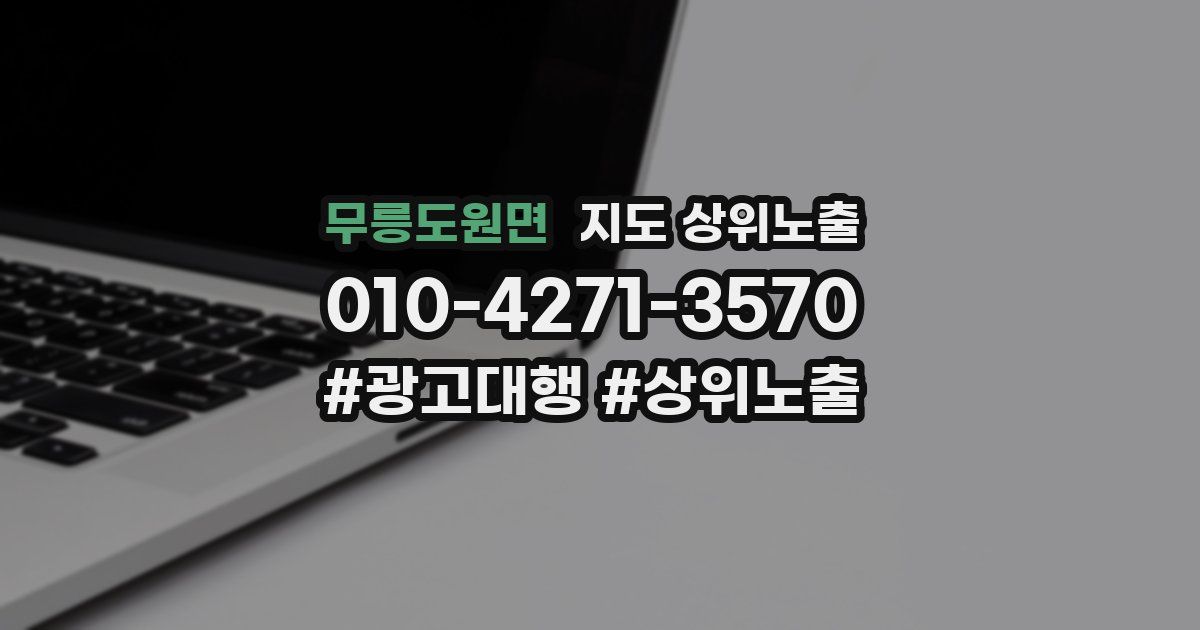 무릉도원면 지도 상위 노출