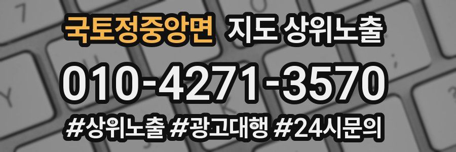 국토정중앙면 지도 상위 노출