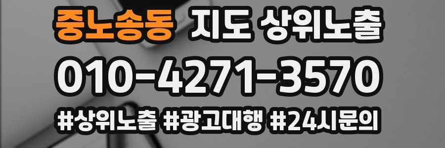 중노송동 지도 상위 노출