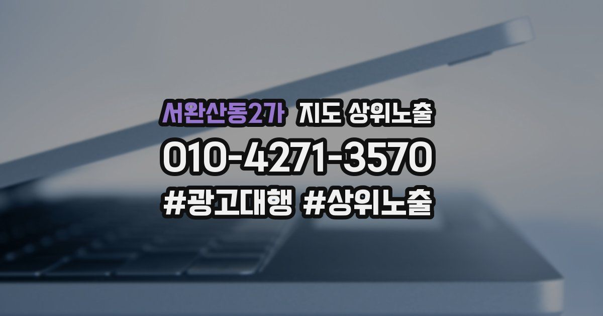 서완산동2가 지도 상위 노출