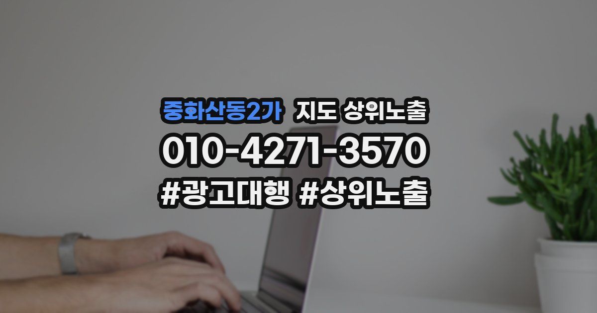 중화산동2가 지도 상위 노출