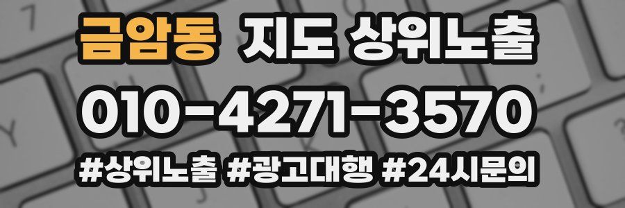 금암동 지도 상위 노출