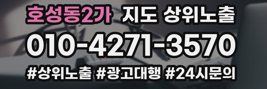 호성동2가 지도 상위 노출