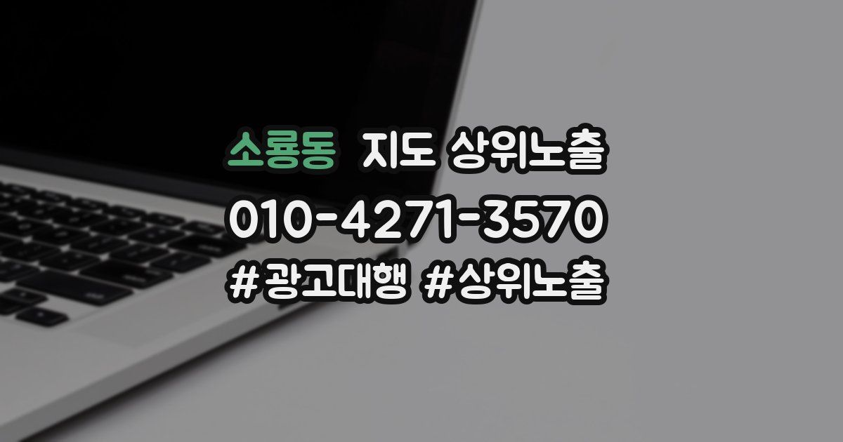 소룡동 지도 상위 노출