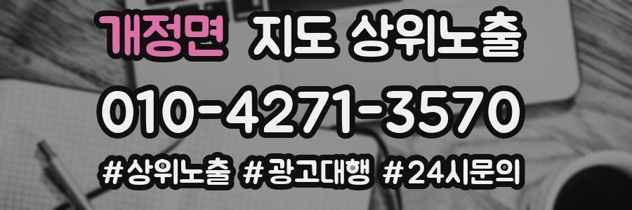 개정면 지도 상위 노출