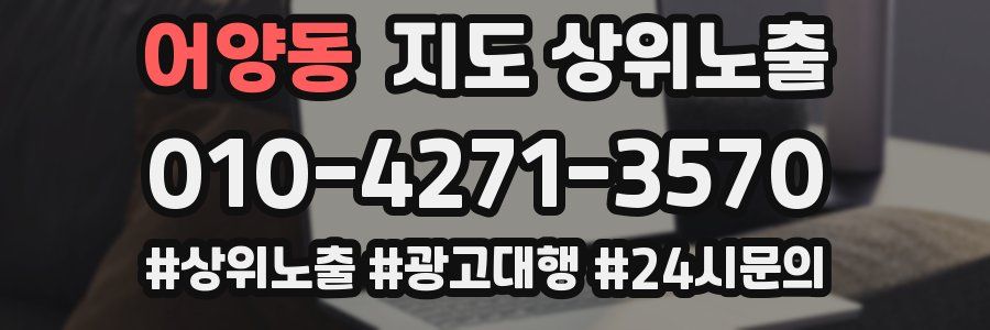 어양동 지도 상위 노출