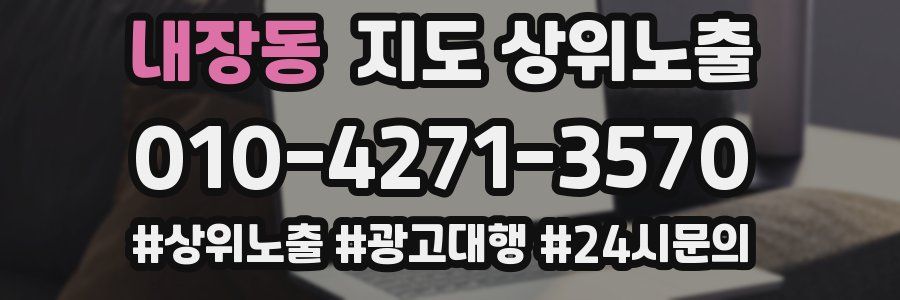 내장동 지도 상위 노출