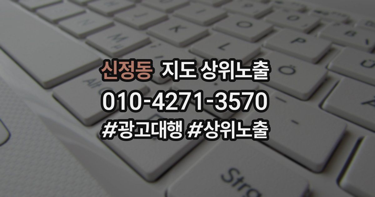 신정동 지도 상위 노출