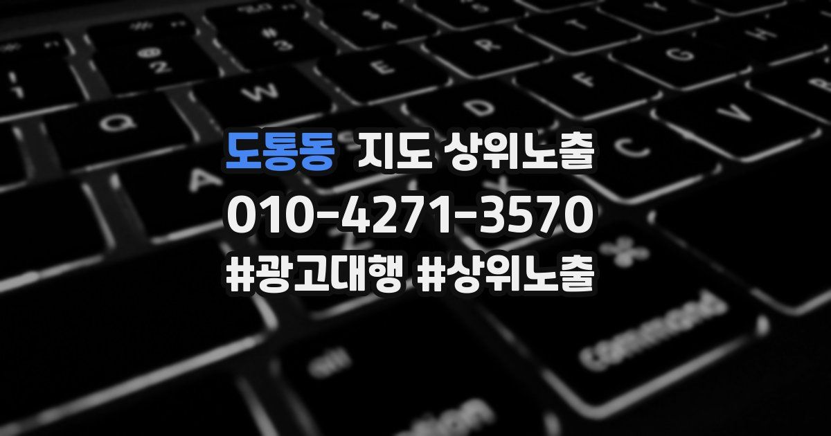 도통동 지도 상위 노출