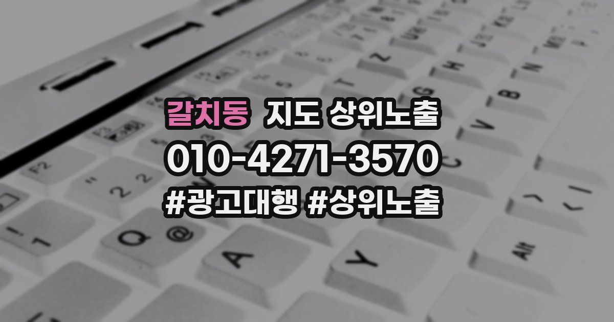 갈치동 지도 상위 노출