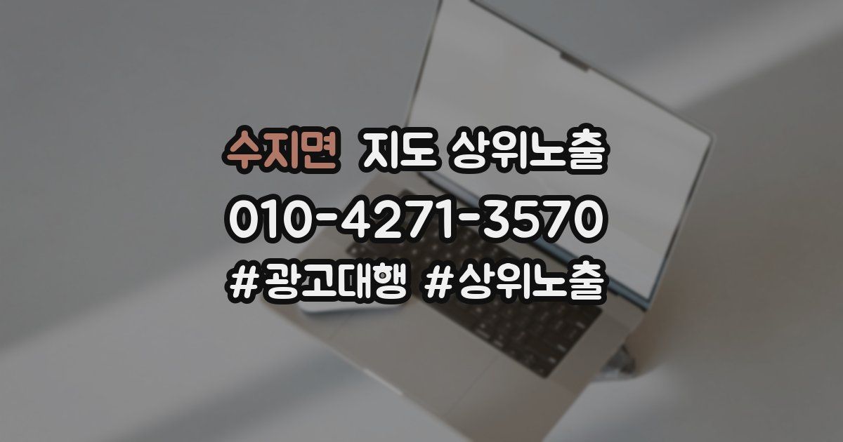 수지면 지도 상위 노출