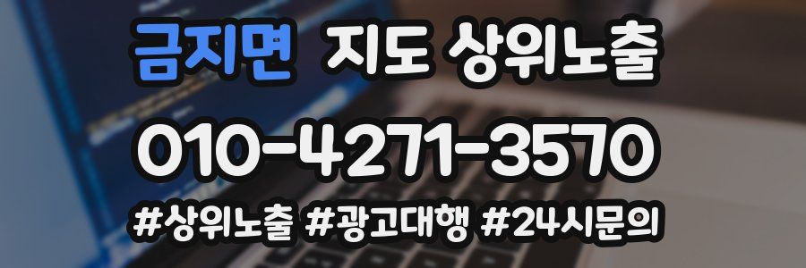 금지면 지도 상위 노출