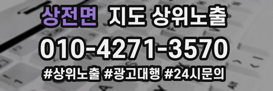 상전면 지도 상위 노출