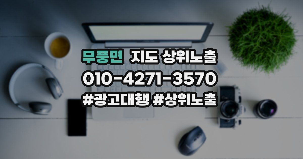무풍면 지도 상위 노출