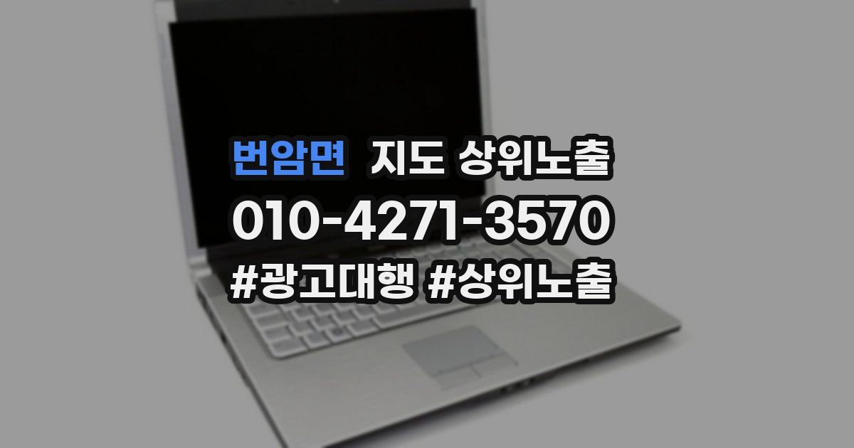 번암면 지도 상위 노출