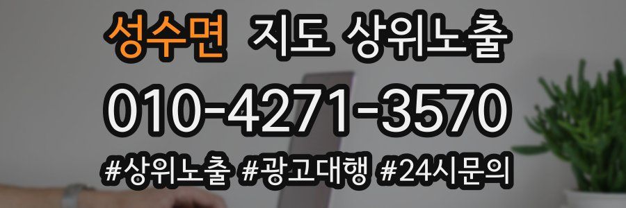 성수면 지도 상위 노출