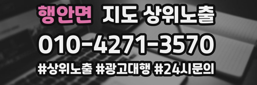 행안면 지도 상위 노출