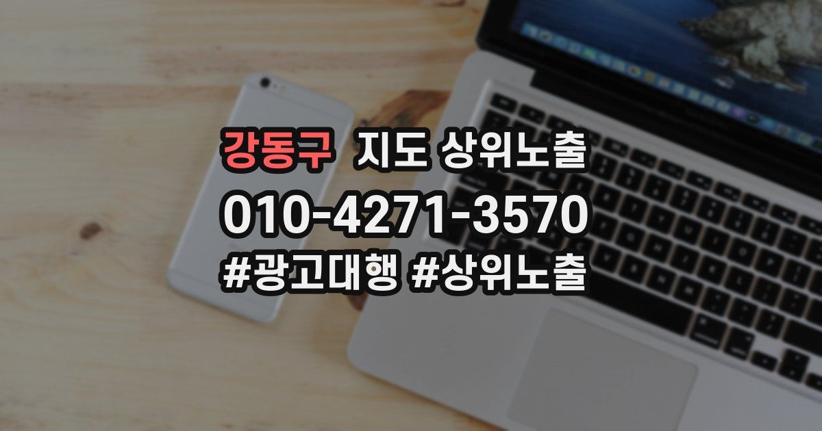 강동구 지도 상위 노출