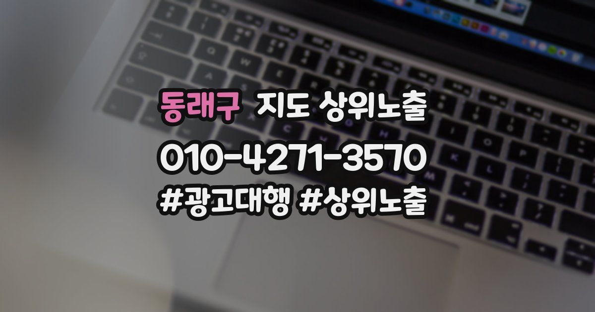 동래구 지도 상위 노출