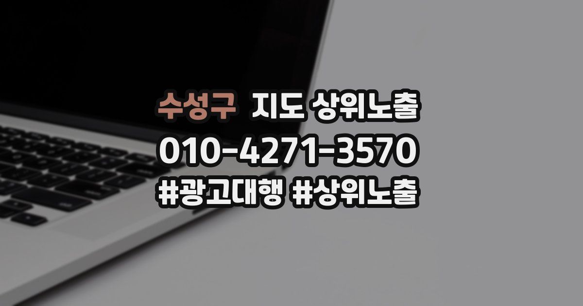 수성구 지도 상위 노출