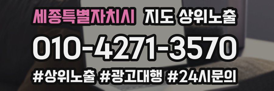 세종특별자치시 지도 상위 노출