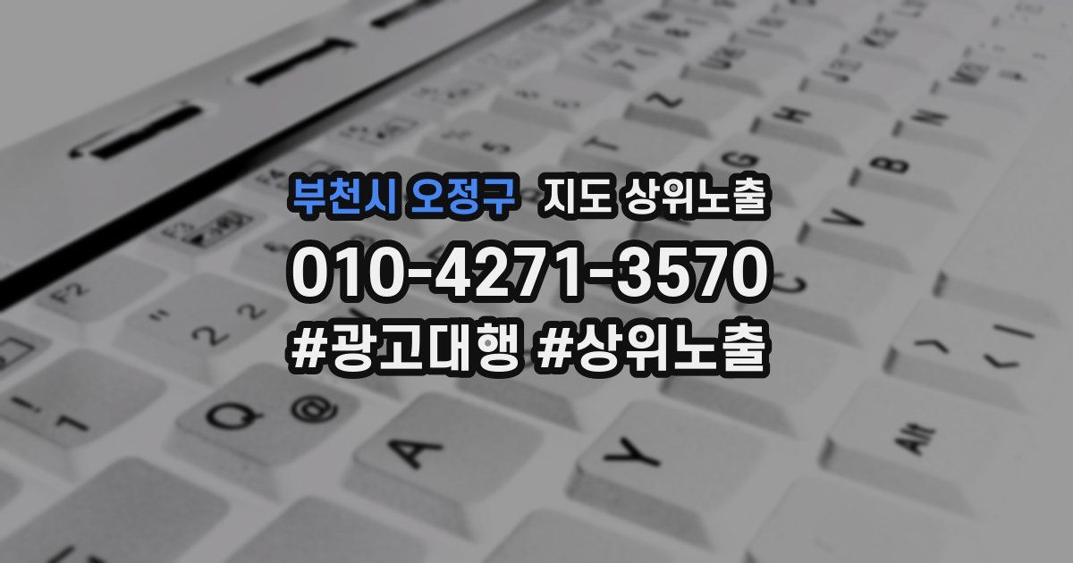 부천시 오정구 지도 상위 노출