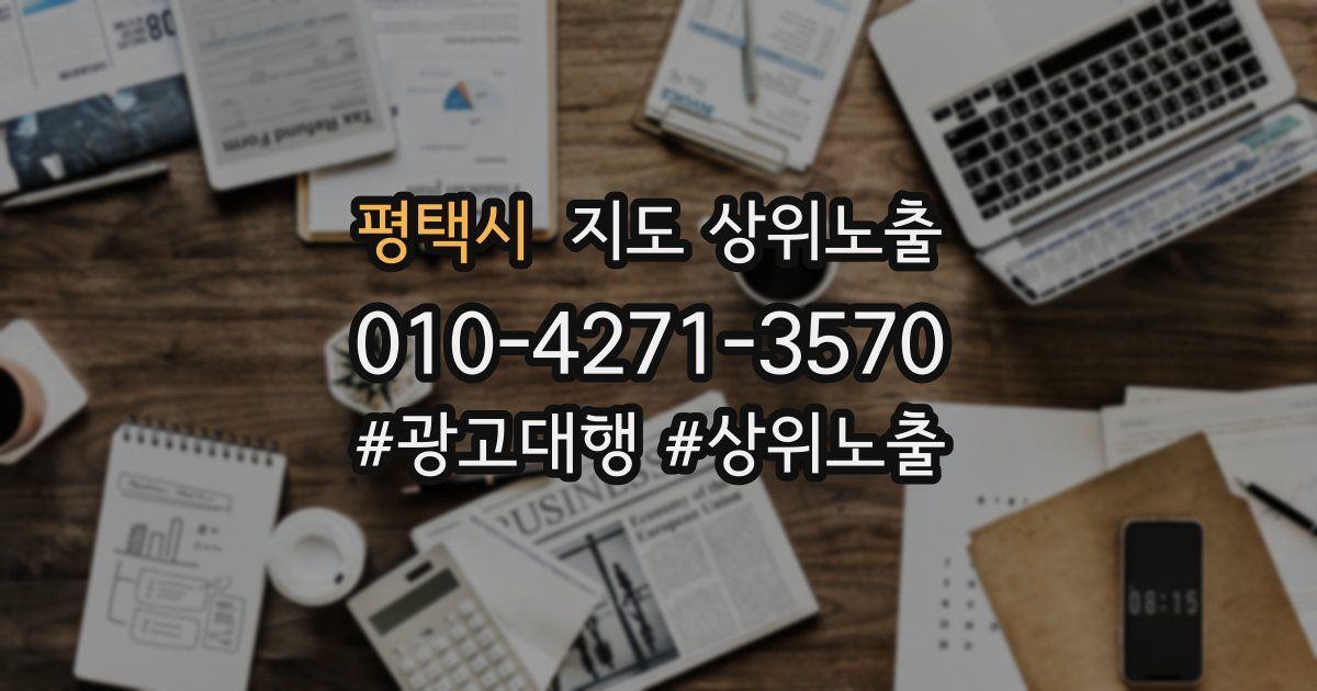 평택시 지도 상위 노출
