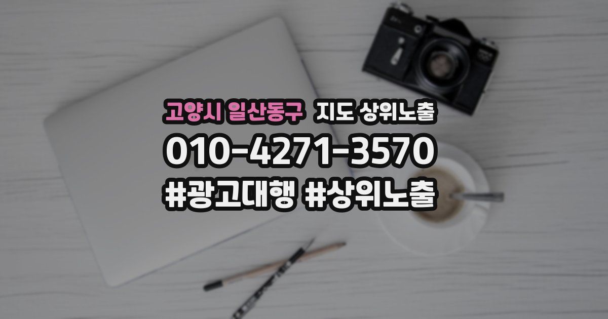 고양시 일산동구 지도 상위 노출