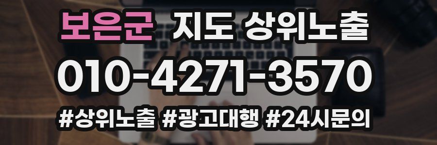 보은군 지도 상위 노출