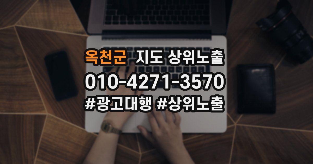 옥천군 지도 상위 노출