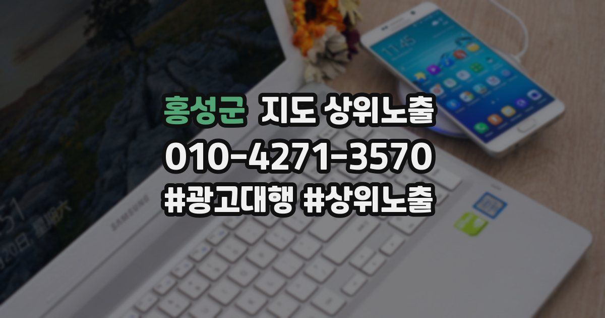 홍성군 지도 상위 노출