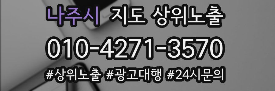 나주시 지도 상위 노출