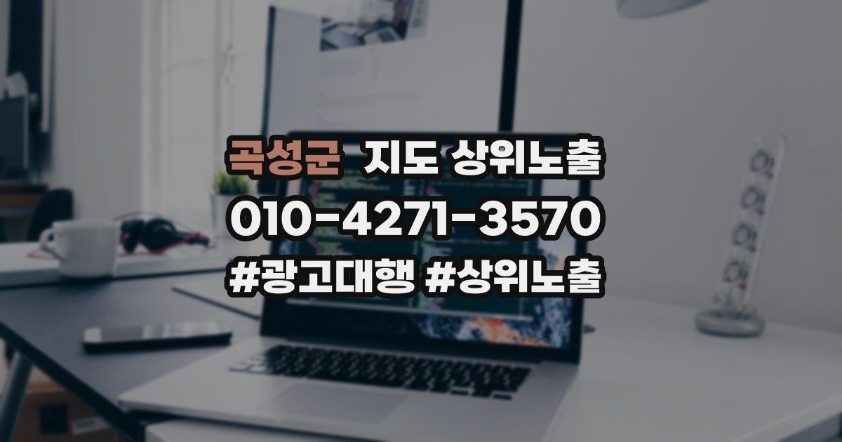 곡성군 지도 상위 노출