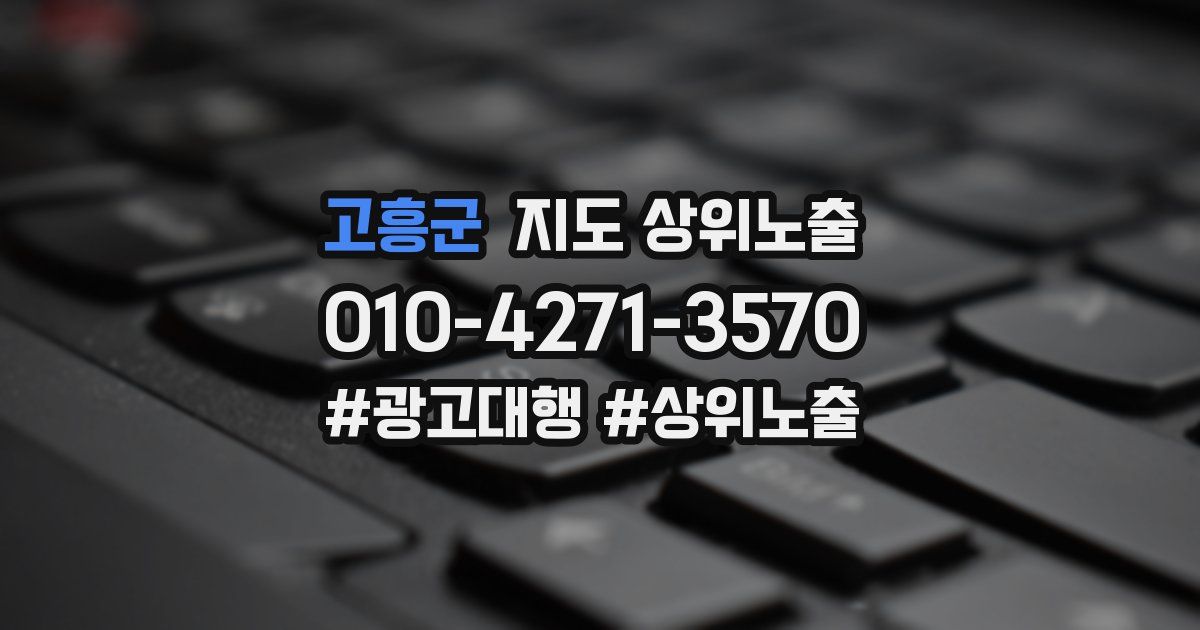 고흥군 지도 상위 노출
