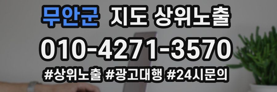 무안군 지도 상위 노출