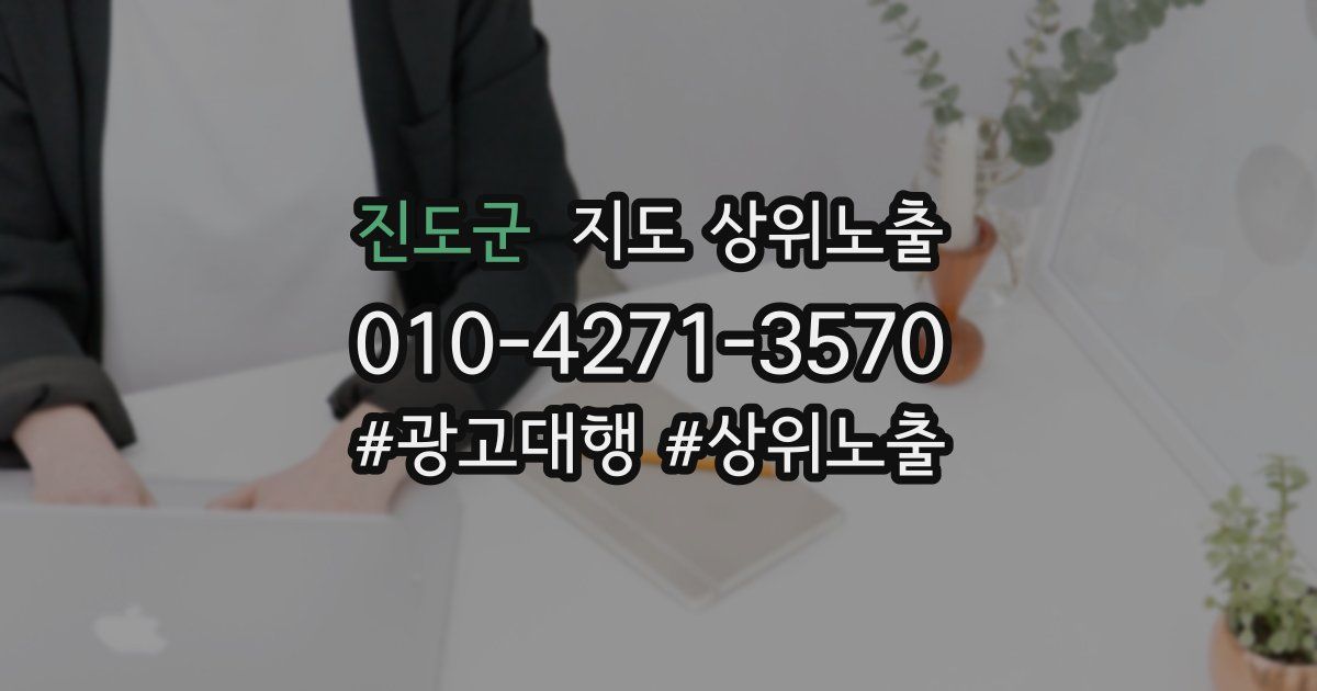 진도군 지도 상위 노출