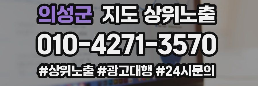 의성군 지도 상위 노출