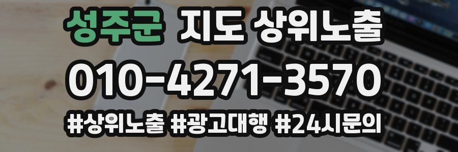 성주군 지도 상위 노출
