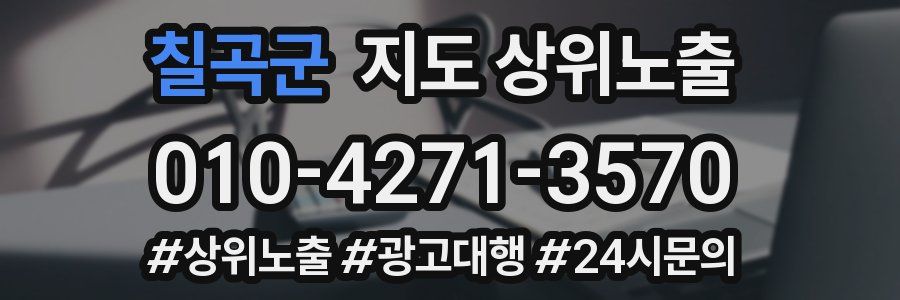 칠곡군 지도 상위 노출
