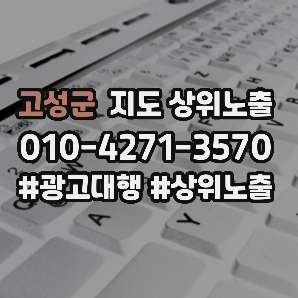 고성군 지도 상위 노출