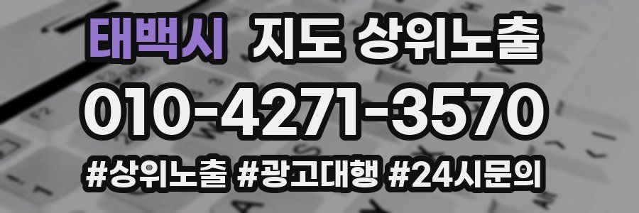 태백시 지도 상위 노출