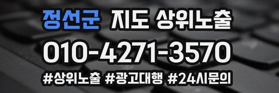 정선군 지도 상위 노출