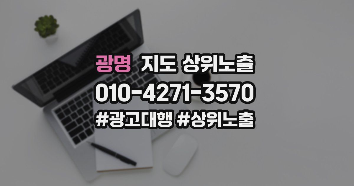 광명 지도 상위 노출