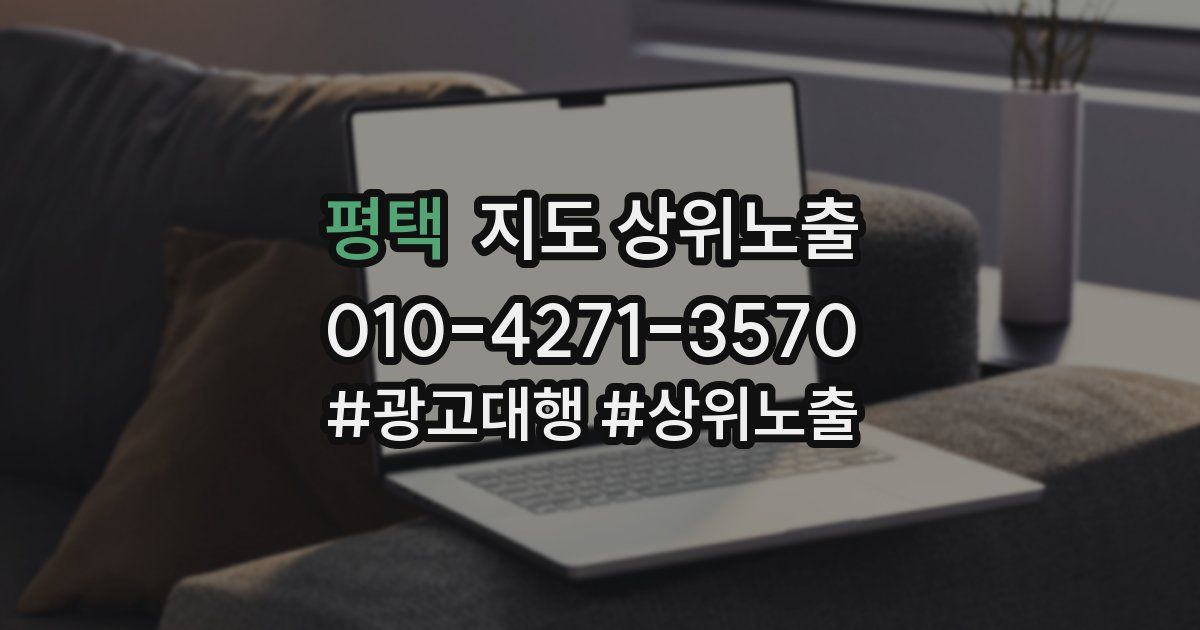 평택 지도 상위 노출