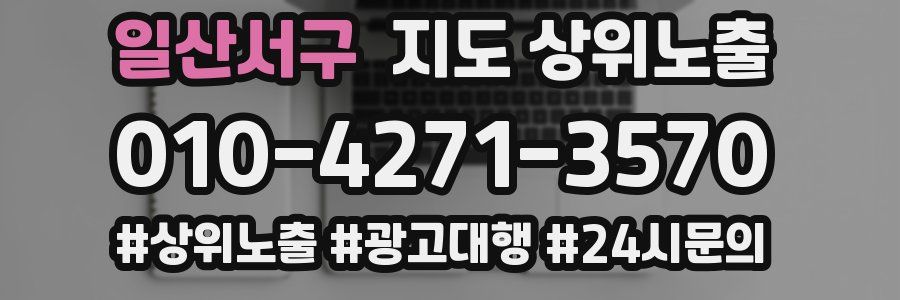 일산서구 지도 상위 노출