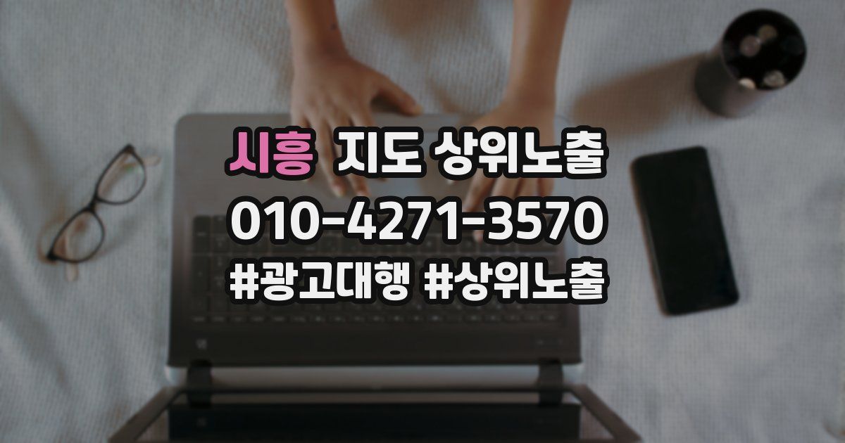 시흥 지도 상위 노출
